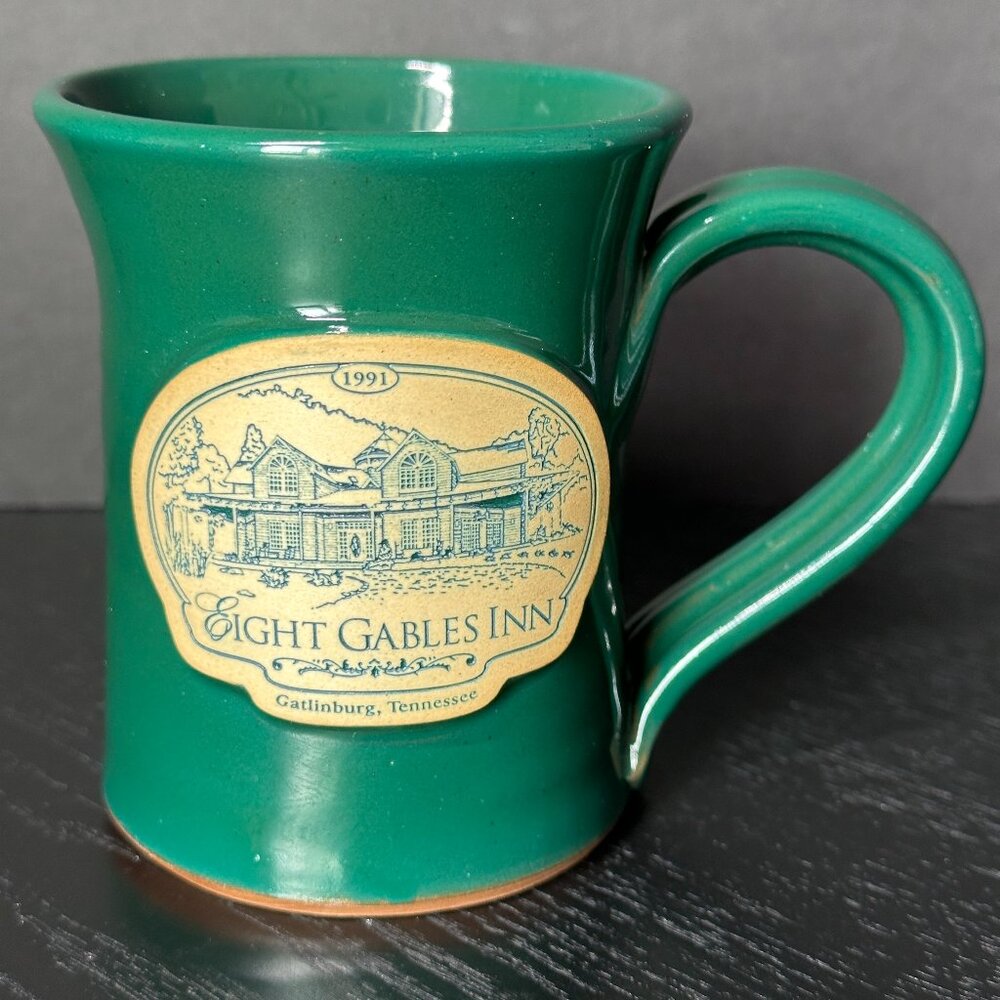 Deneen Pottery Mug - Eight Gables Inn Gatlinburg Tennessee Cup